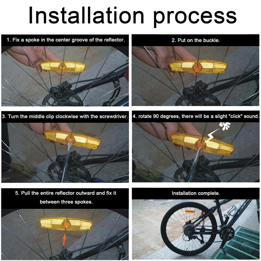 Spoke Reflector Set - Reflector de Advertencia para Bicicleta, Juego