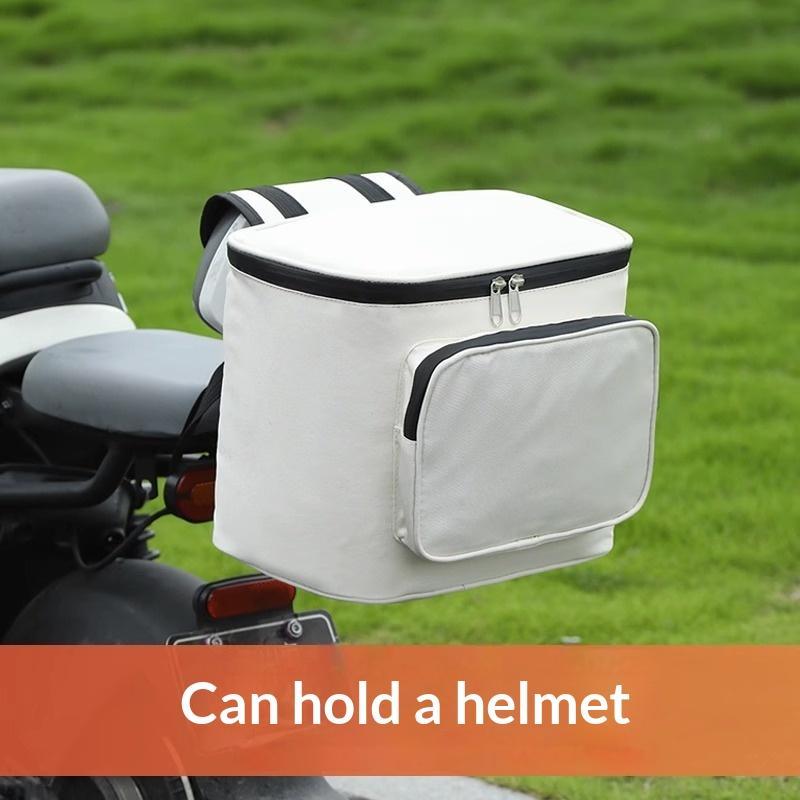 Commute Cycling Helmet - Bolsa de almacenamiento trasera impermeable para