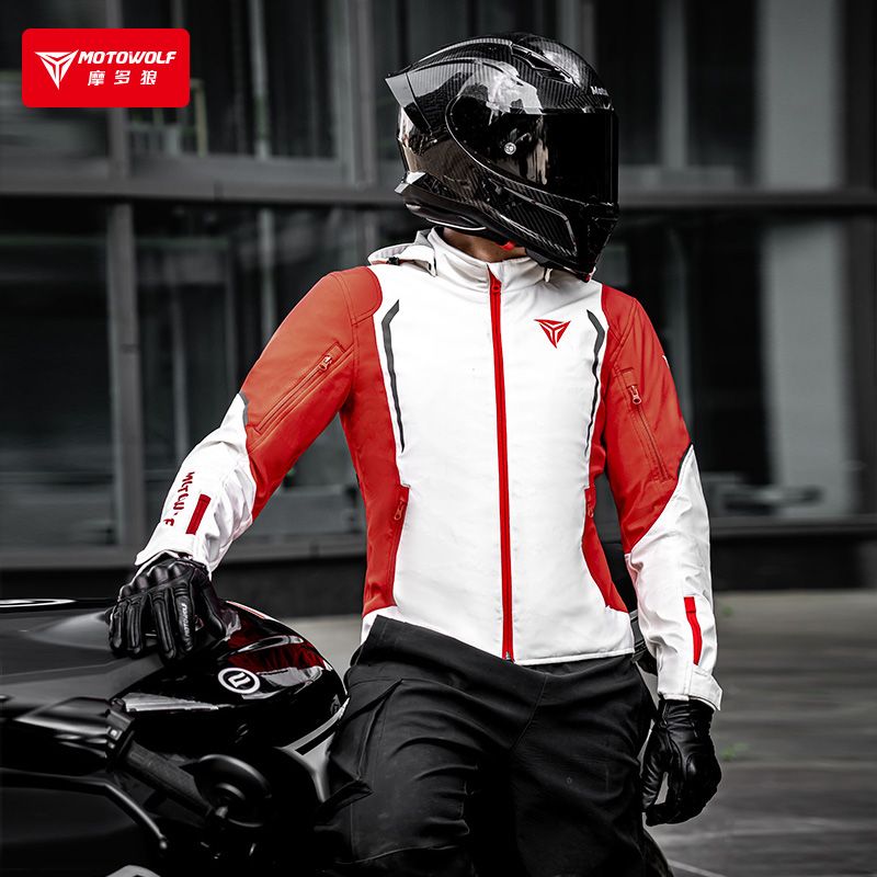 Winter Cycling Commute Gear - Chaqueta cortavientos MOTOWOLF para motocicleta, transpirable,