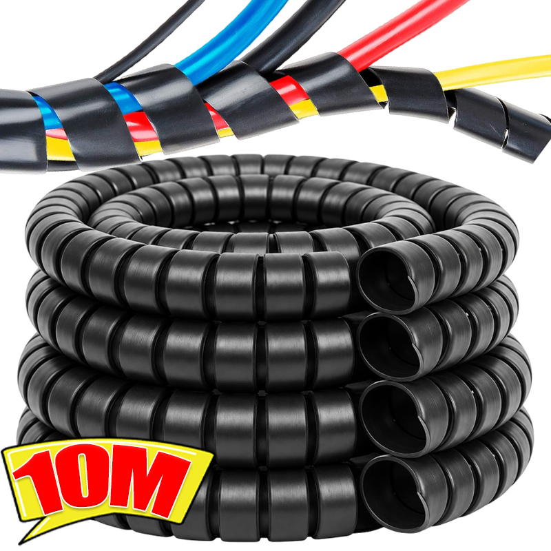 Cable Lock Flexible - Tubo espiral flexible para cableado, protector