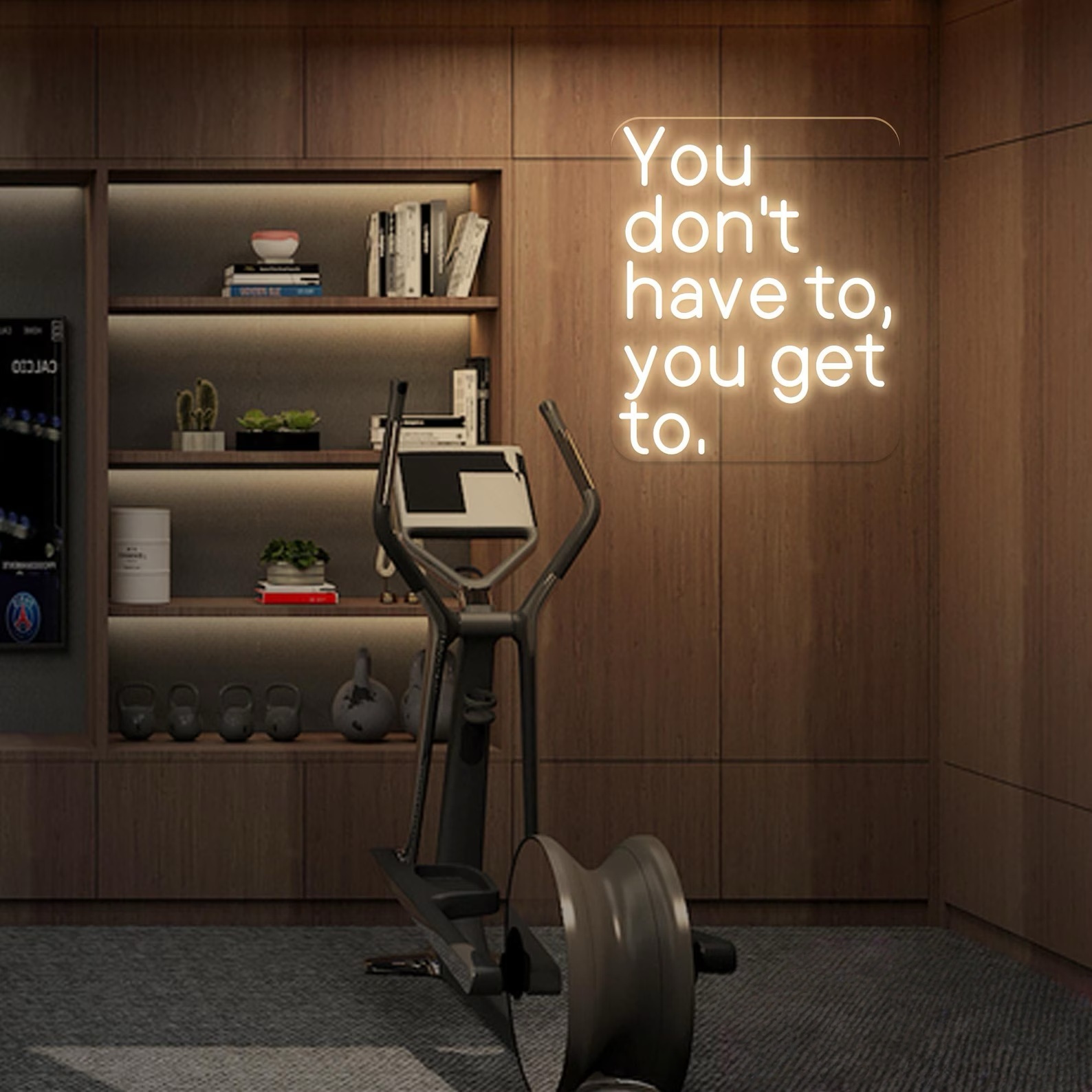 Cycling Quote - Letrero de Neón con Frase 'No