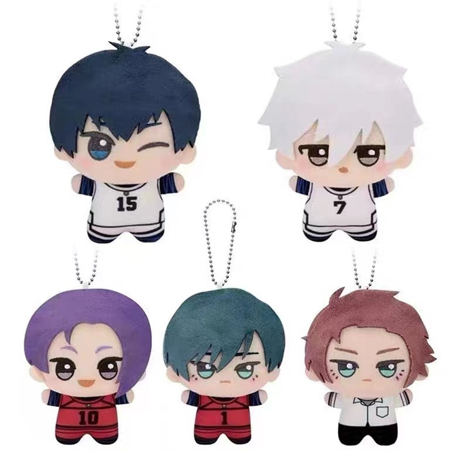 Chain Lock Combination - Llaveros de peluche de Anime Blue