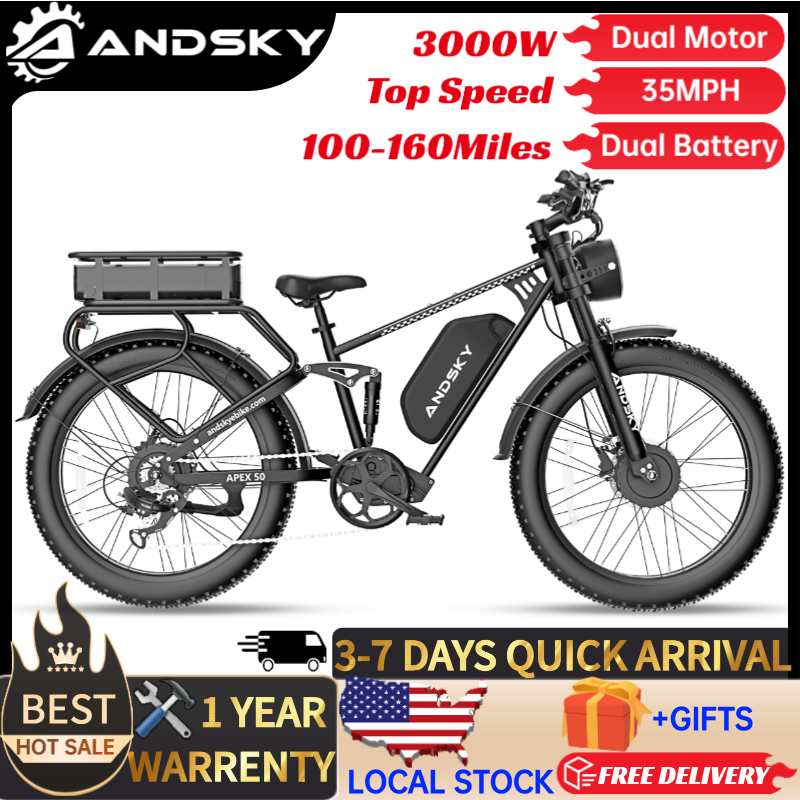 Bike Pump Frame Mount - Bicicleta Eléctrica ANDSKY Apex50 AWD, Motor