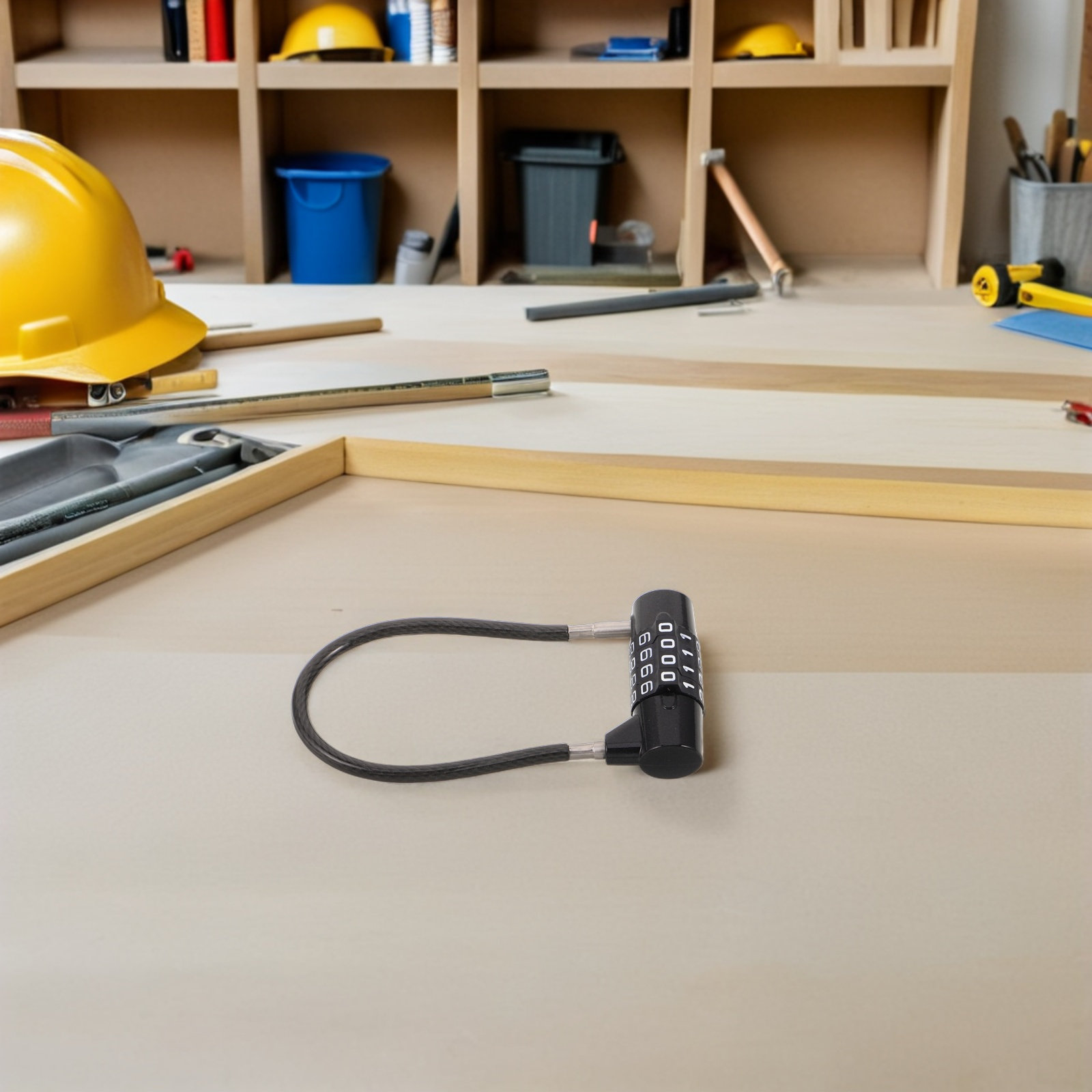 Cable Lock Flexible - Candado de Combinación de 4 Dígitos