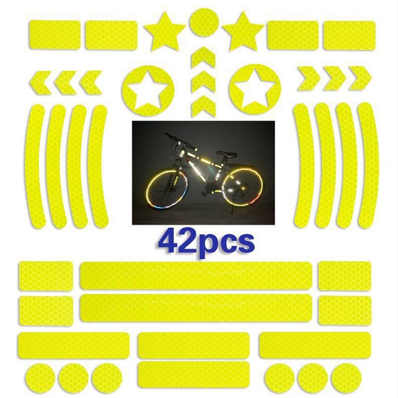 42 unids/set pegatinas reflect - Spoke Reflector Set reseña y precio