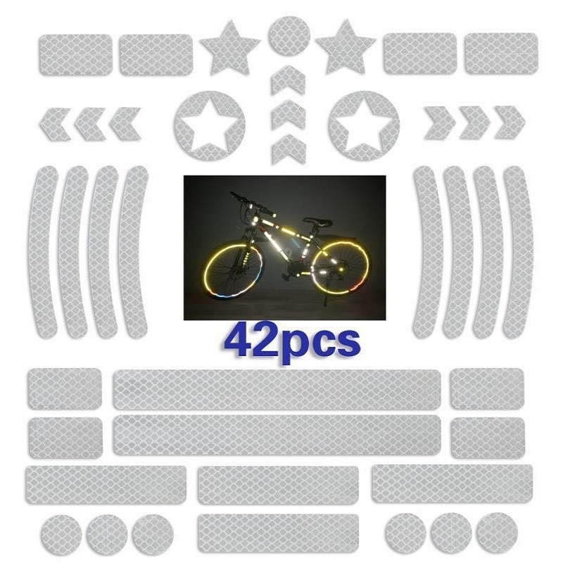 42 unids/set pegatinas reflect - Spoke Reflector Set reseña y precio