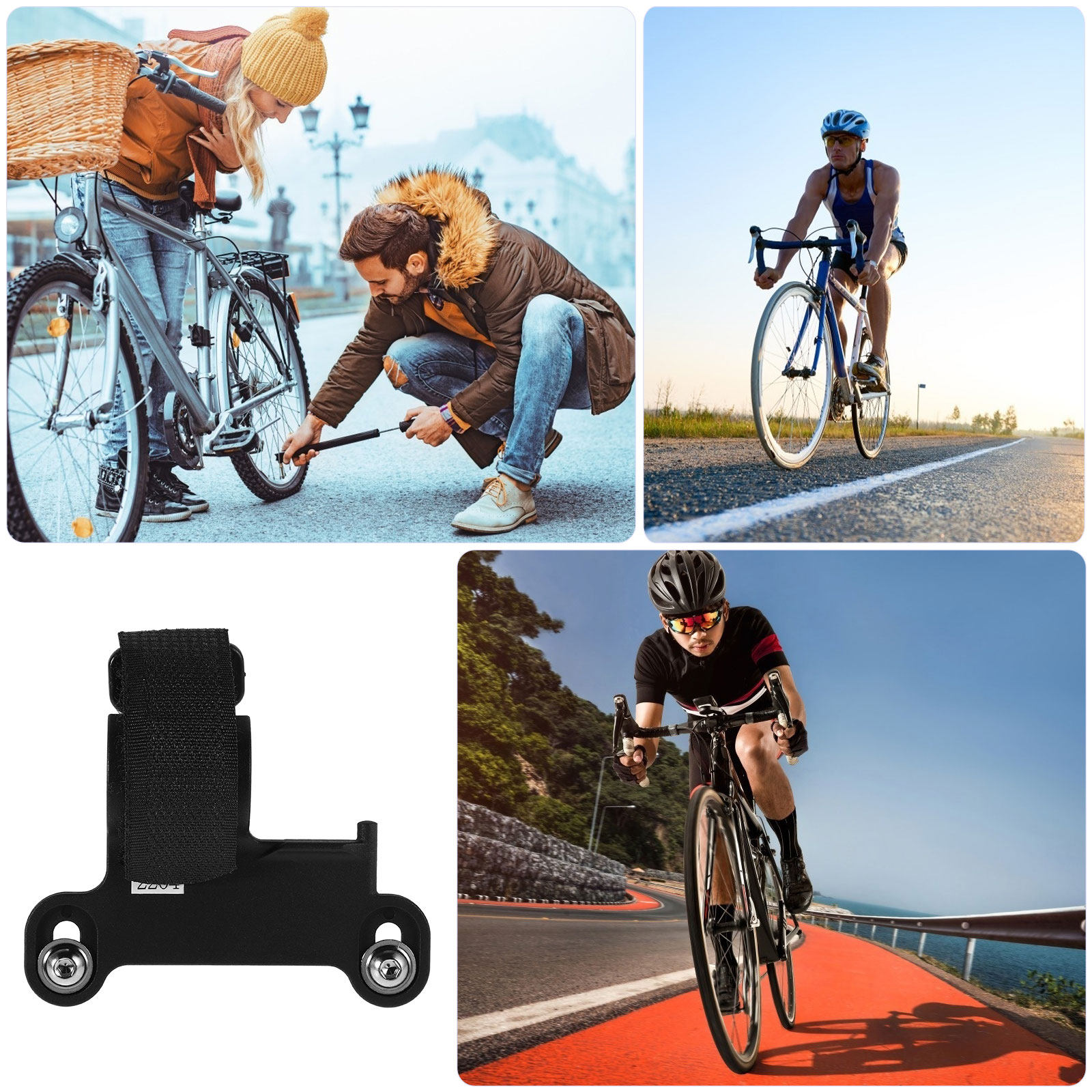 Soporte compacto para bomba de - Bike Pump Frame Mount reseña y precio