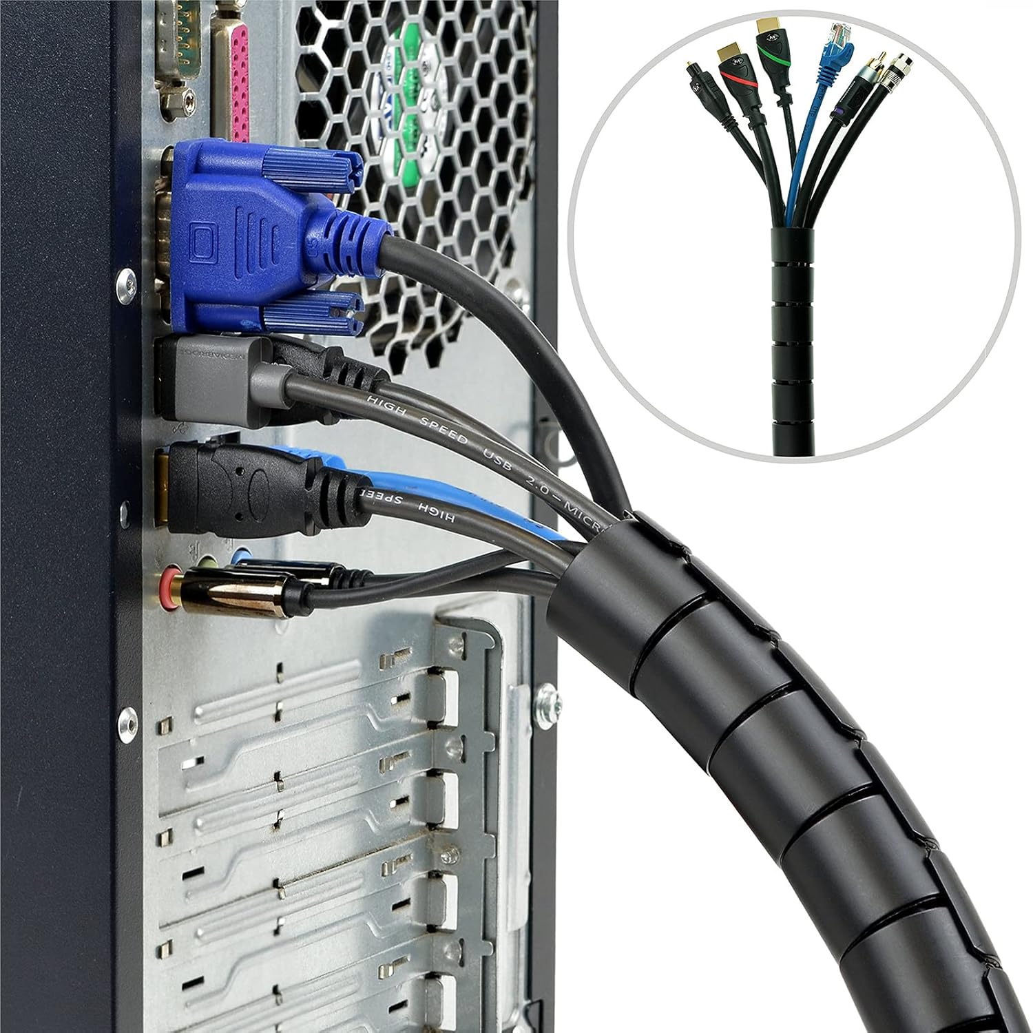 Tubo espiral flexible para cab - Cable Lock Flexible reseña y precio