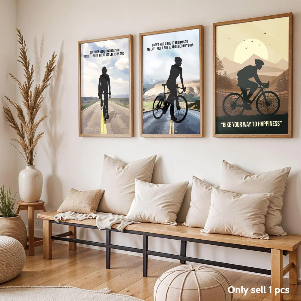 Póster Artístico con Frase Mot - Cycling Quote reseña y precio