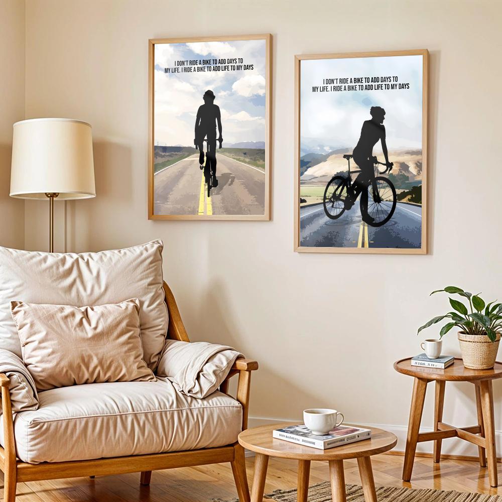 Póster Artístico con Frase Mot - Cycling Quote reseña y precio