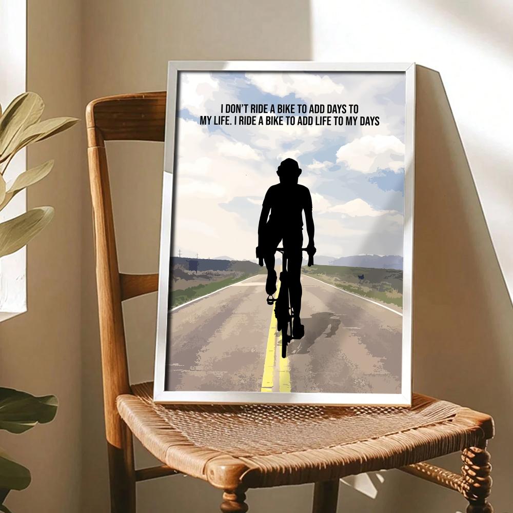 Póster Artístico con Frase Mot - Cycling Quote reseña y precio