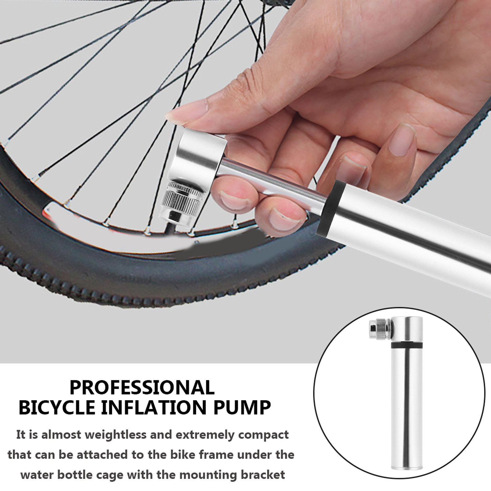 Bomba de bicicleta y kits de r - Bike Pump Frame Mount reseña y precio
