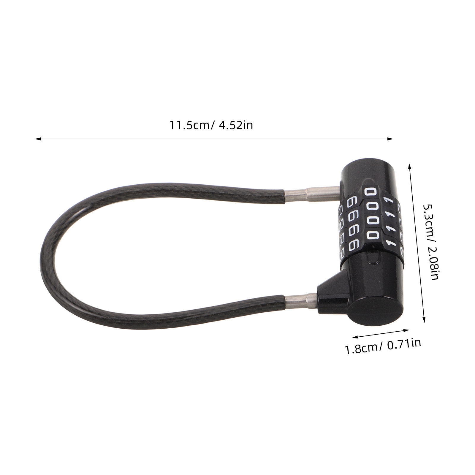 Candado de Combinación de 4 Dí - Cable Lock Flexible reseña y precio