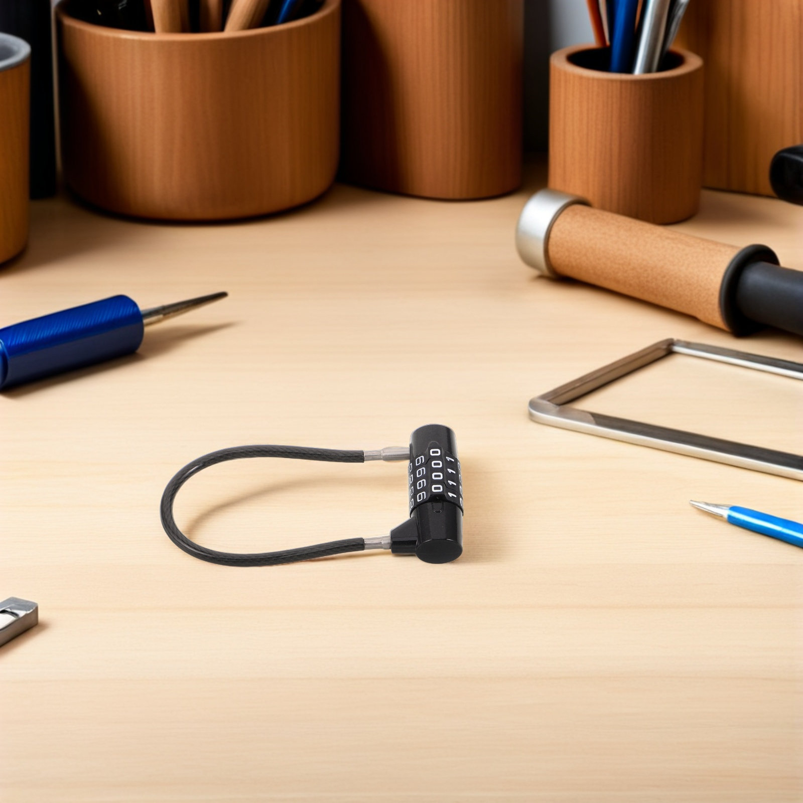 Candado de Combinación de 4 Dí - Cable Lock Flexible reseña y precio